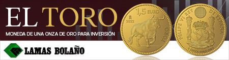Moneda de oro Toro 2022